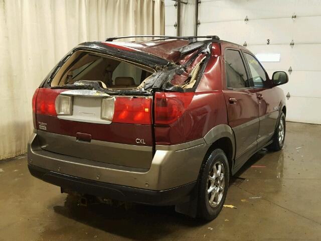 3G5DB03E12S502411 - 2002 BUICK RENDEZVOUS MAROON photo 4