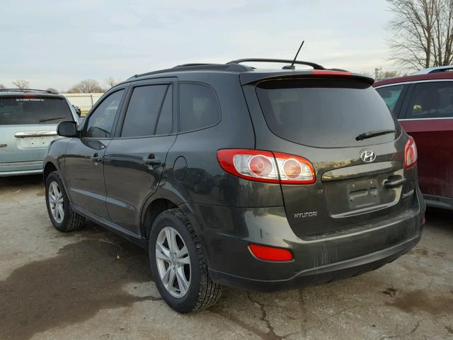 5NMSH4AG7AH341417 - 2010 HYUNDAI SANTA FE S GRAY photo 3