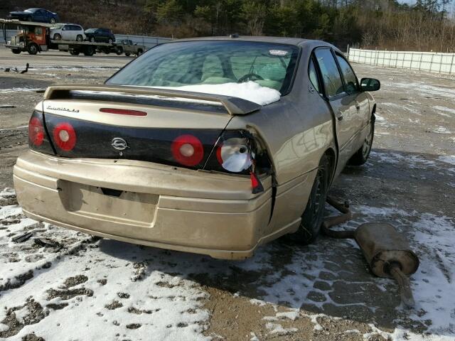 2G1WH52K059238385 - 2005 CHEVROLET IMPALA LS GOLD photo 4