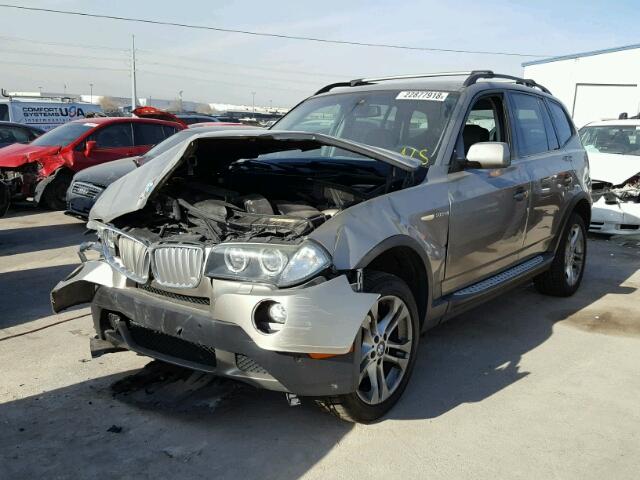 WBXPC93488WJ11044 - 2008 BMW X3 3.0SI GOLD photo 2