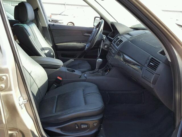 WBXPC93488WJ11044 - 2008 BMW X3 3.0SI GOLD photo 5