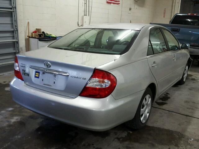 4T1BE32K72U006007 - 2002 TOYOTA CAMRY LE GRAY photo 4