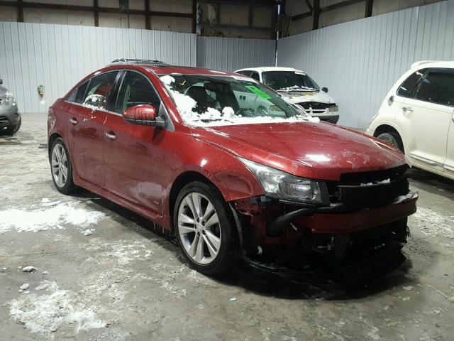 1G1PG5SBXD7177800 - 2013 CHEVROLET CRUZE LTZ RED photo 1