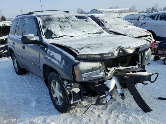 1GNDT13S442424696 - 2004 CHEVROLET TRAILBLAZE BLACK photo 1