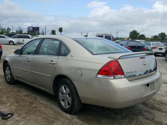 2G1WT58K789267490 - 2008 CHEVROLET IMPALA LT TAN photo 3