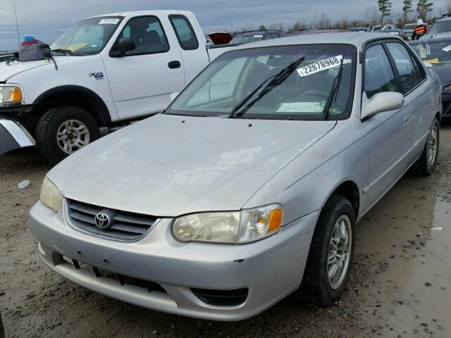 1NXBR12E61Z479219 - 2001 TOYOTA COROLLA CE GRAY photo 2