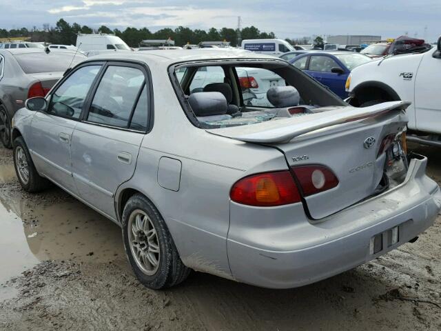 1NXBR12E61Z479219 - 2001 TOYOTA COROLLA CE GRAY photo 3