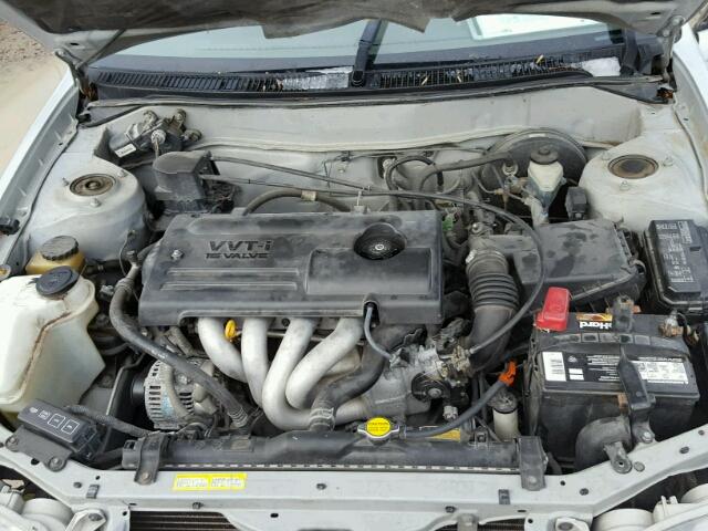 1NXBR12E61Z479219 - 2001 TOYOTA COROLLA CE GRAY photo 7