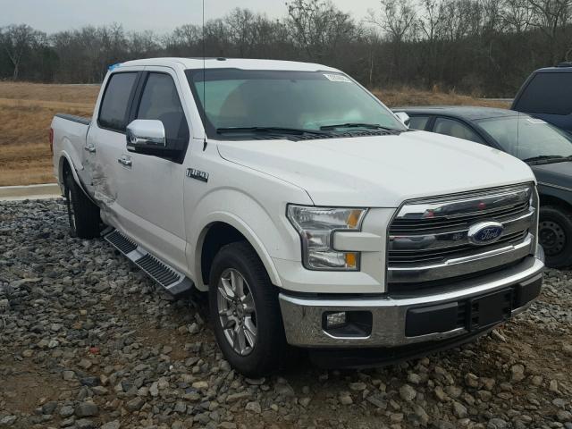 1FTEW1CF1FKE26884 - 2015 FORD F150 SUPER WHITE photo 1