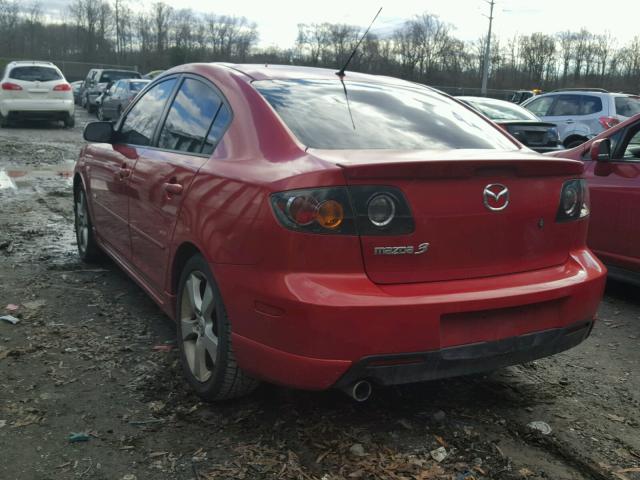 JM1BK323761403990 - 2006 MAZDA 3 S RED photo 3