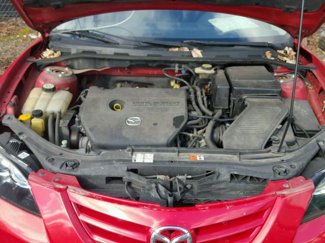 JM1BK323761403990 - 2006 MAZDA 3 S RED photo 7