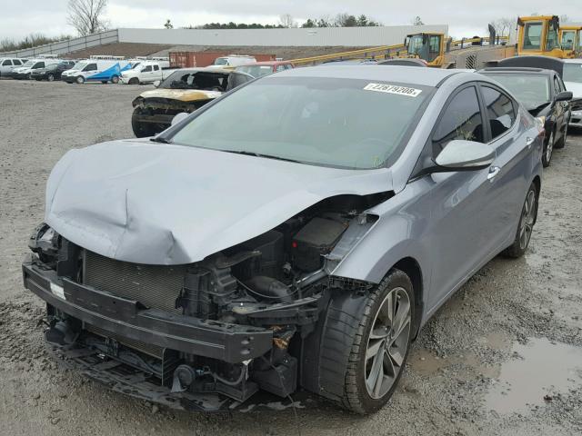 5NPDH4AE9FH616982 - 2015 HYUNDAI ELANTRA SE GRAY photo 2