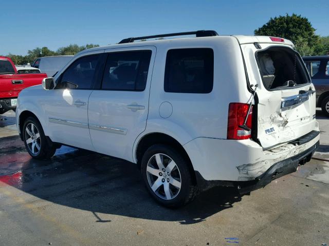 5FNYF4H96CB044148 - 2012 HONDA PILOT TOUR WHITE photo 3