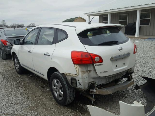 JN8AS5MT0BW180178 - 2011 NISSAN ROGUE S WHITE photo 3