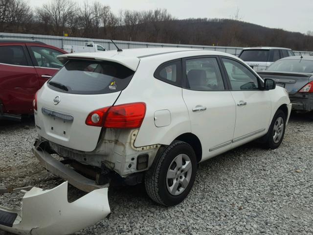 JN8AS5MT0BW180178 - 2011 NISSAN ROGUE S WHITE photo 4