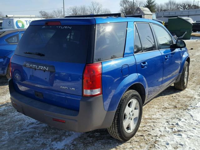 5GZCZ63464S893904 - 2004 SATURN VUE BLUE photo 4