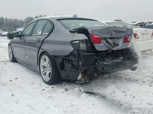 WBAFU9C54DDY70615 - 2013 BMW 550 XI GRAY photo 3