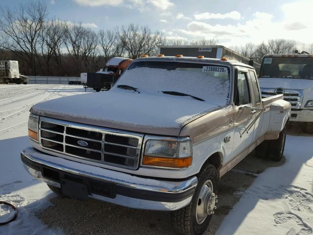 1FTJX35GXVEB18588 - 1997 FORD F350 BROWN photo 2