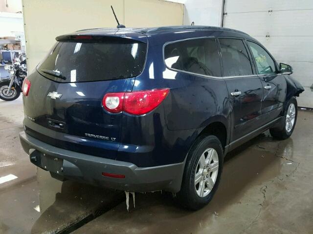 1GNER23DX9S154360 - 2009 CHEVROLET TRAVERSE L BLUE photo 4