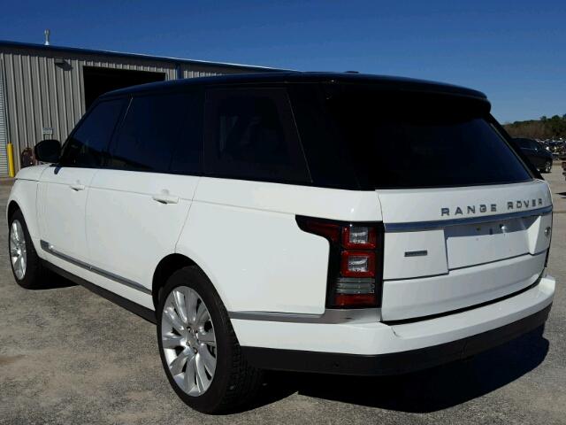 SALGS3TF7FA209905 - 2015 LAND ROVER RANGE ROVE WHITE photo 3