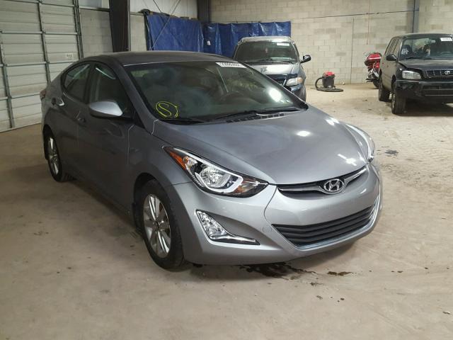 KMHDH4AE6EU173903 - 2014 HYUNDAI ELANTRA SE GRAY photo 1