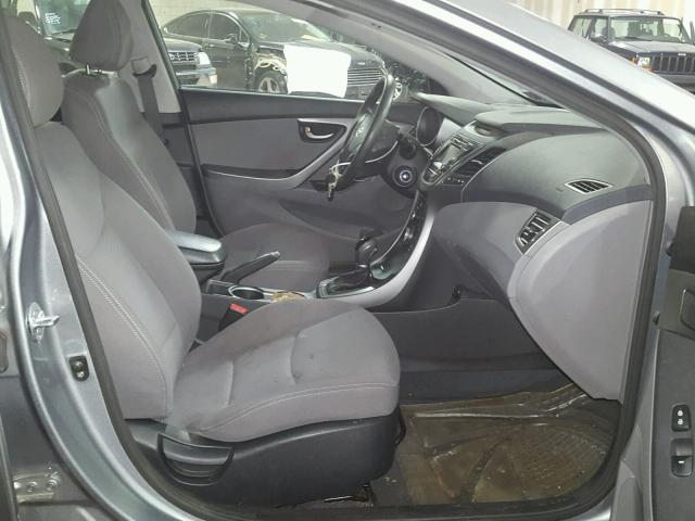 KMHDH4AE6EU173903 - 2014 HYUNDAI ELANTRA SE GRAY photo 5