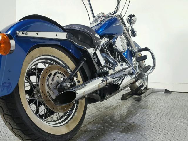 1HD1BWB185Y084132 - 2005 HARLEY-DAVIDSON FLSTCI BLUE photo 14