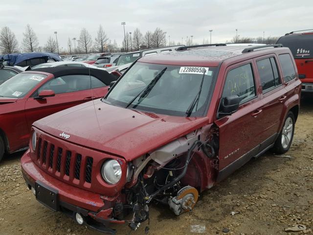 1C4NJPFB0GD774501 - 2016 JEEP PATRIOT LA BURGUNDY photo 2