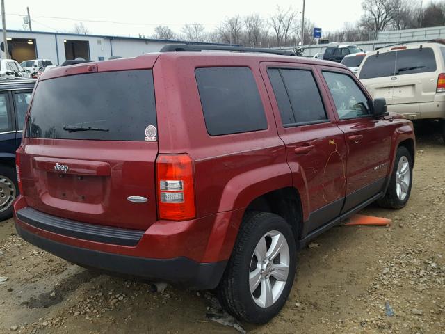 1C4NJPFB0GD774501 - 2016 JEEP PATRIOT LA BURGUNDY photo 4