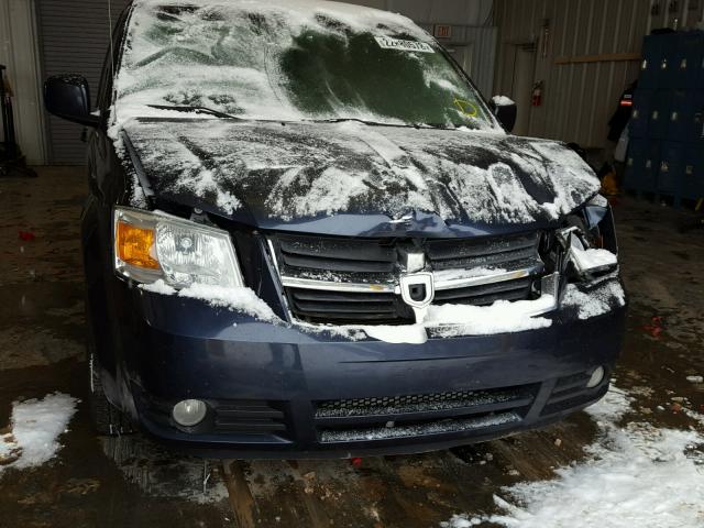 2D8HN54129R547201 - 2009 DODGE GRAND CARA BLUE photo 9