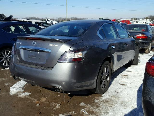 1N4AA5AP6EC915635 - 2014 NISSAN MAXIMA S GRAY photo 4