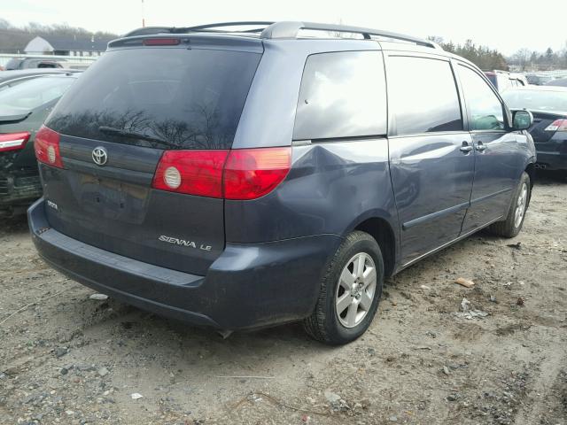 5TDZA23C36S481728 - 2006 TOYOTA SIENNA CE BLUE photo 4