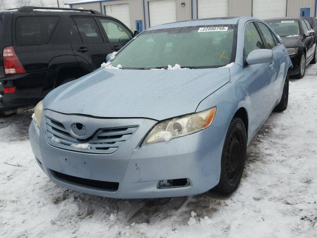 4T1BE46K78U763532 - 2008 TOYOTA CAMRY CE BLUE photo 2