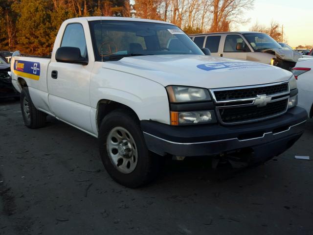 3GCEC14X86G183579 - 2006 CHEVROLET SILVERADO WHITE photo 1