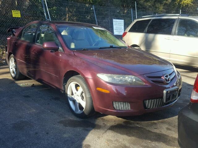 1YVHP80C285M20830 - 2008 MAZDA 6 I BURGUNDY photo 1