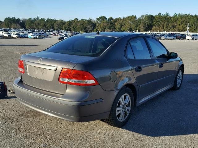 YS3FD45Y861115705 - 2006 SAAB 9-3 BASE GRAY photo 4