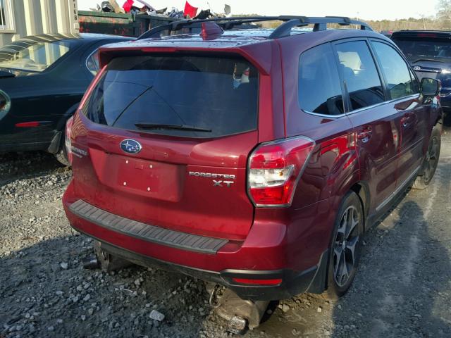 JF2SJGXC9GH557467 - 2016 SUBARU FORESTER 2 RED photo 4