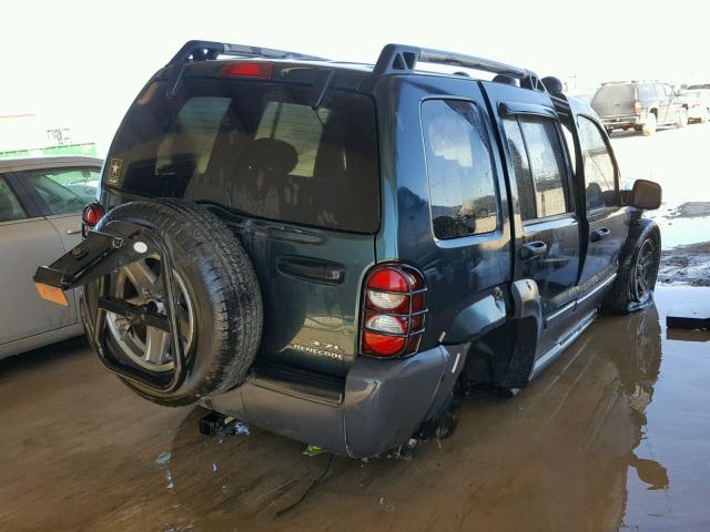 1J4GL38K95W605050 - 2005 JEEP LIBERTY RE GREEN photo 4