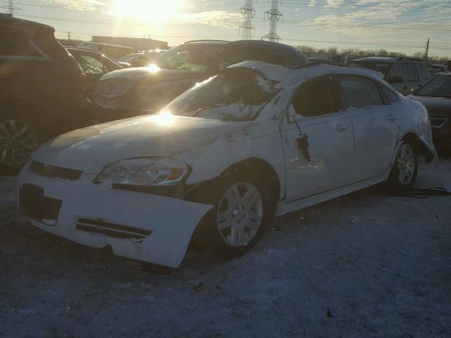 2G1WB5E33E1161564 - 2014 CHEVROLET IMPALA LIM WHITE photo 2