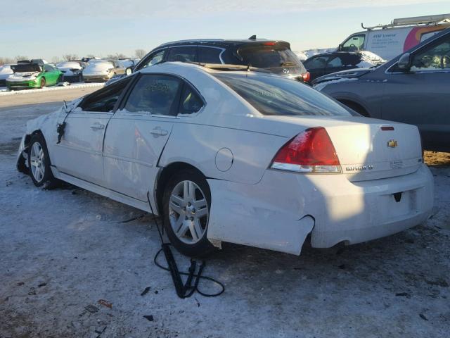 2G1WB5E33E1161564 - 2014 CHEVROLET IMPALA LIM WHITE photo 3