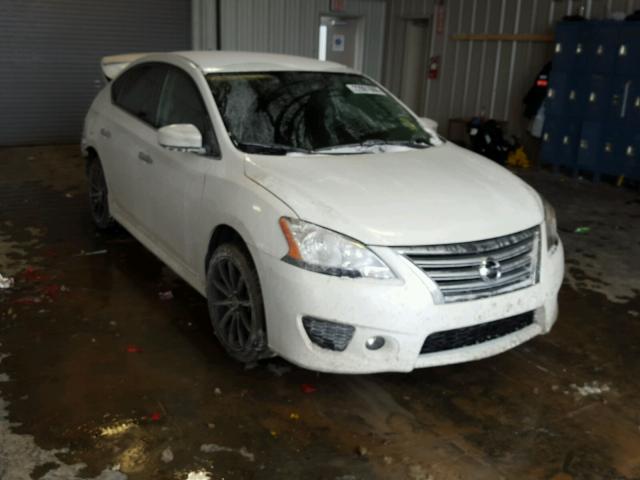 3N1AB7AP3EY247905 - 2014 NISSAN SENTRA S WHITE photo 1