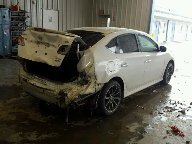 3N1AB7AP3EY247905 - 2014 NISSAN SENTRA S WHITE photo 4