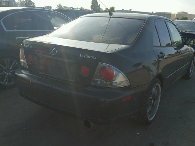 JTHBD182010017650 - 2001 LEXUS IS 300 BLACK photo 4