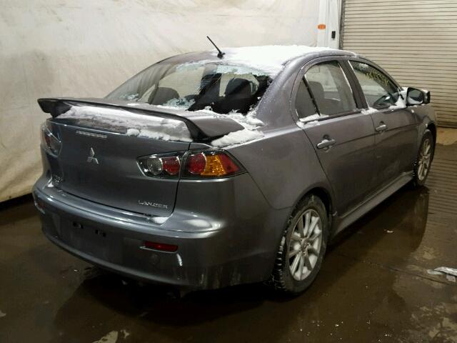 JA32V2FWXGU011820 - 2016 MITSUBISHI LANCER ES GRAY photo 4