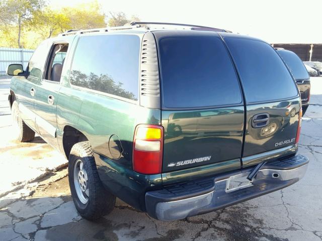 3GNEC16Z92G208151 - 2002 CHEVROLET SUBURBAN C GREEN photo 3