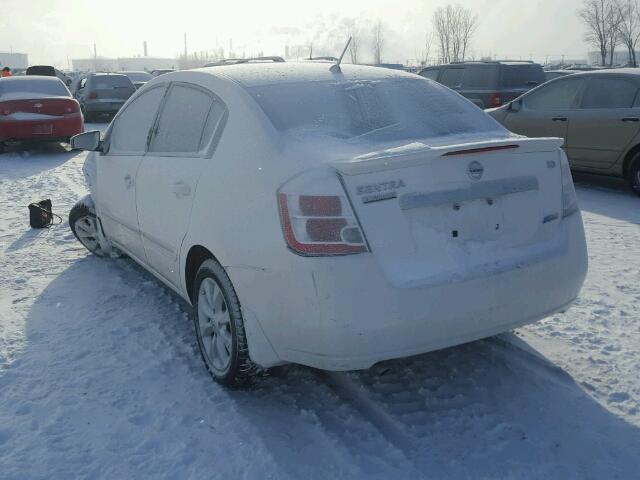 3N1AB6APXCL714211 - 2012 NISSAN SENTRA 2.0 WHITE photo 3