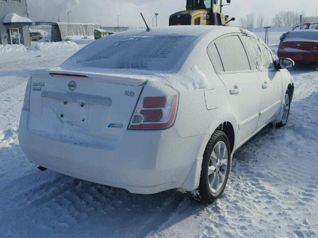 3N1AB6APXCL714211 - 2012 NISSAN SENTRA 2.0 WHITE photo 4