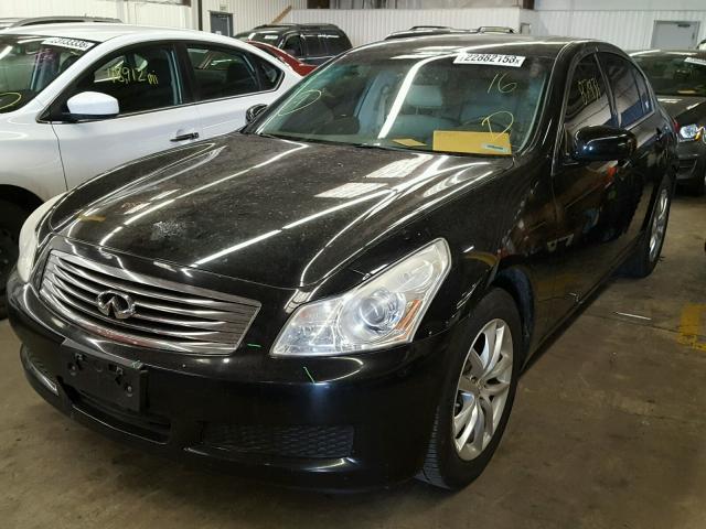 JNKBV61F88M274873 - 2008 INFINITI G35 BLACK photo 2