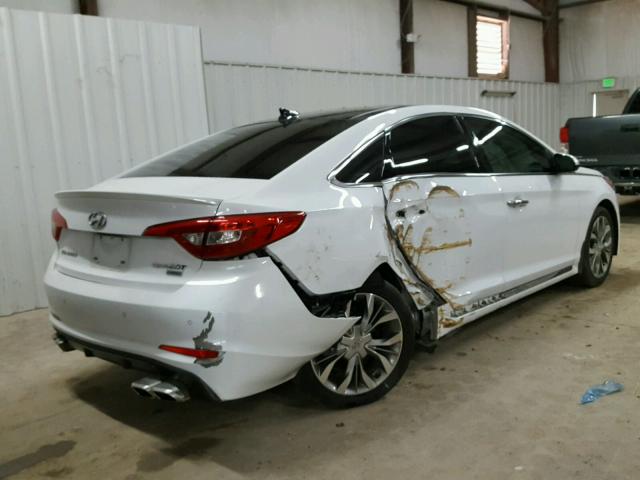 5NPE34AB4FH250776 - 2015 HYUNDAI SONATA SPO WHITE photo 4