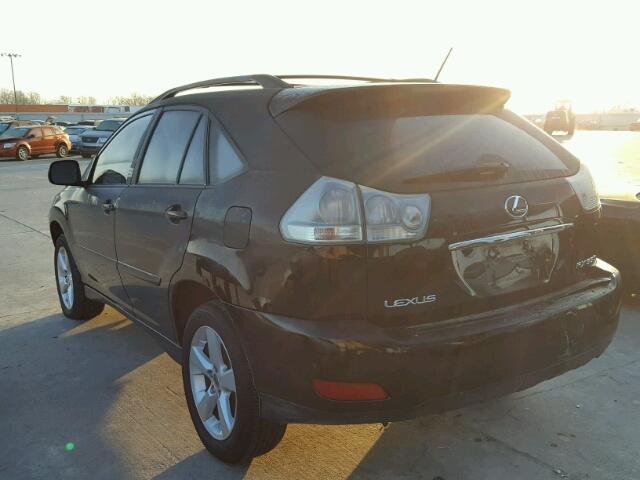 JTJGA31U450050287 - 2005 LEXUS RX 330 BLACK photo 3